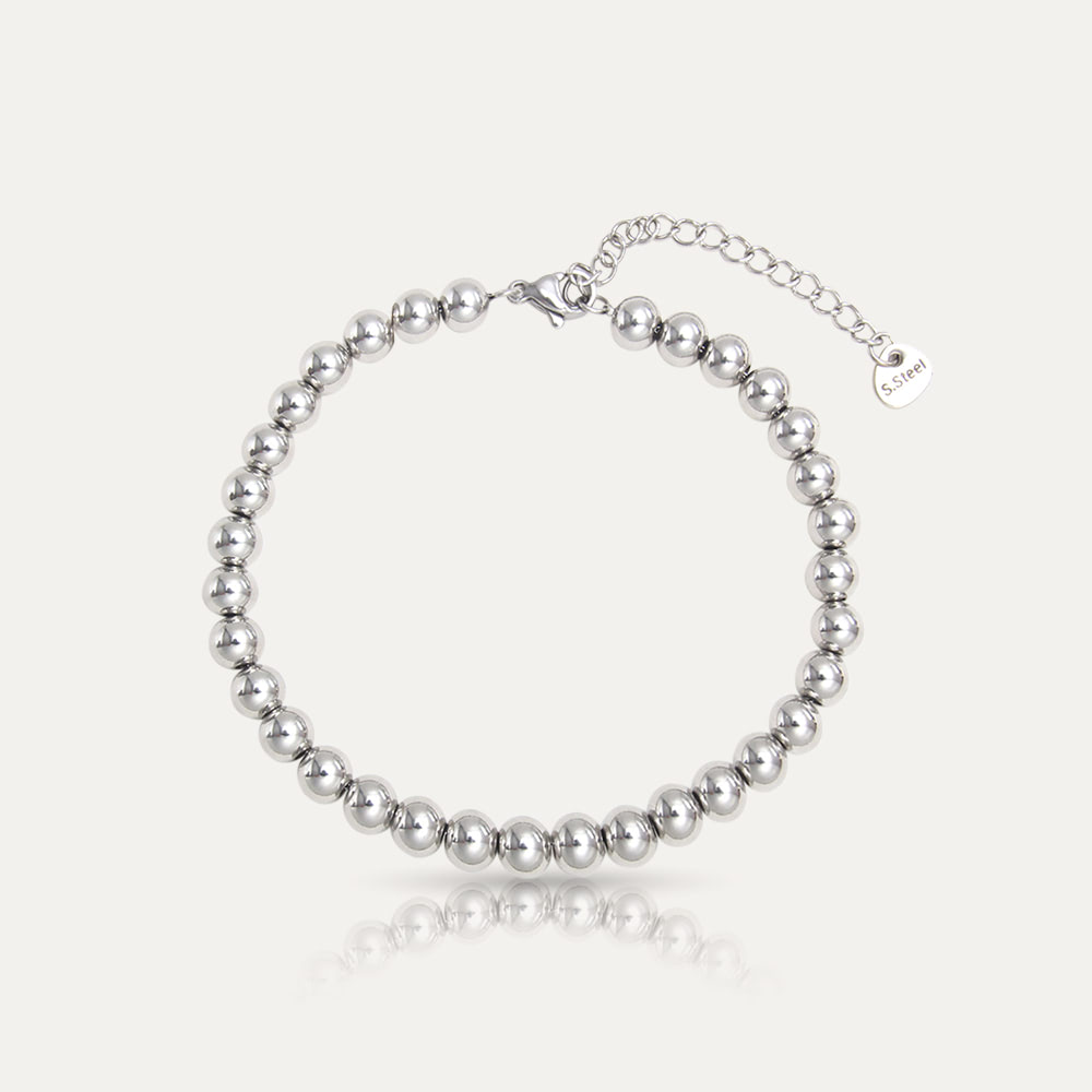 PEPA - 18k Gold-Plated Smooth Sphere Bracelet | Adjustable, Hypoallergenic Minimalist Jewelry - Enkanta