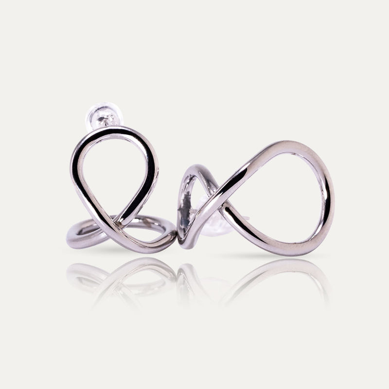 MIA - 18k Gold-Plated Organic Shape Earrings | Fluid & Elegant Design in Gold or Silver - Enkanta