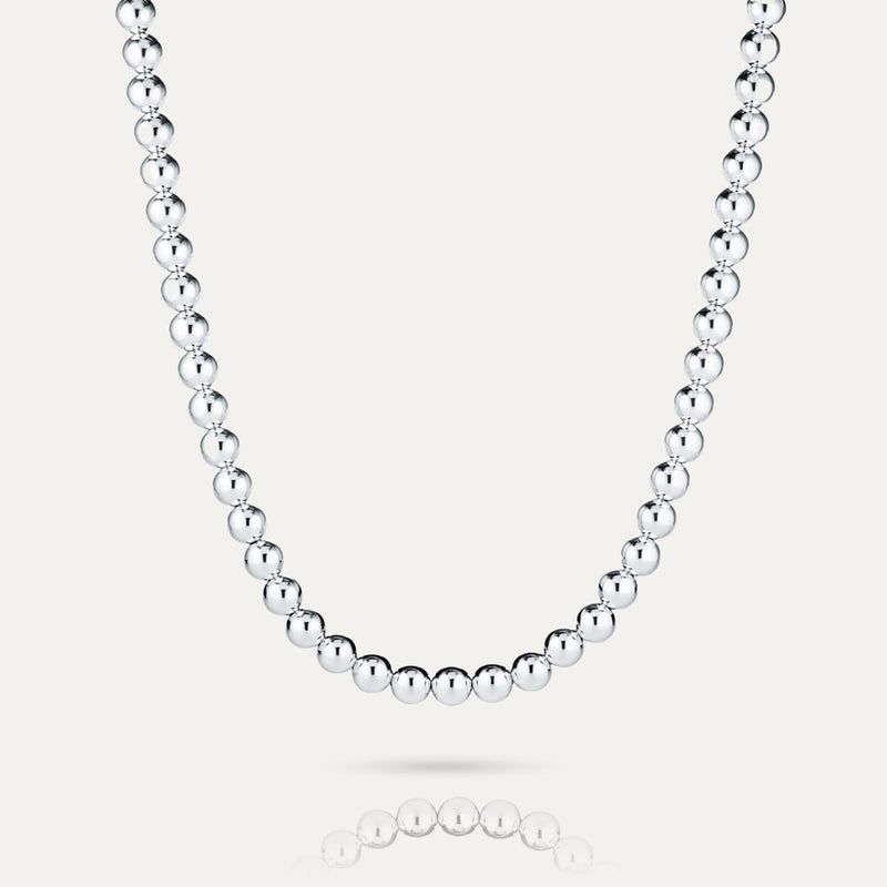 MILA - 18k Gold-Plated Necklace | Sleek Polished Spheres & Elegant Chain, Hypoallergenic - Enkanta