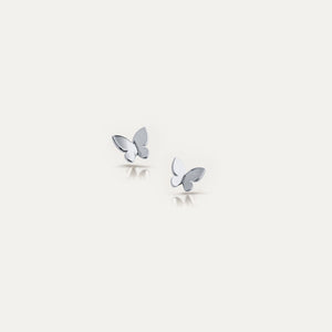 BUTTERFLY - 18k Gold-Plated Mini Butterfly Stud Earrings | Dainty 925 Sterling Silver, Perfect for Stacking - Enkanta